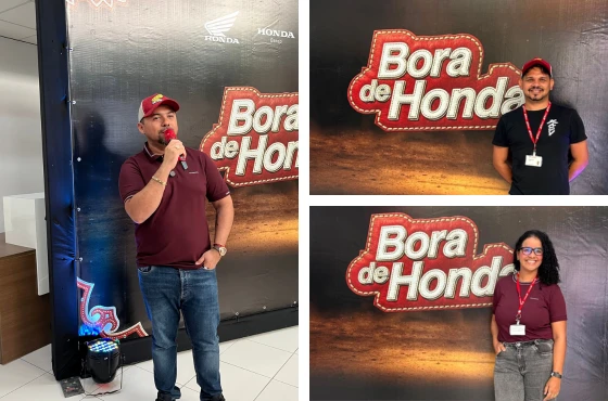 Xand Avião marca presença no Centro de Treinamento da Honda
